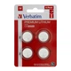 Батарейка Verbatim CR 2025 Lithium 3V * 4 (49532) - изображение 1
