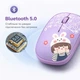 Бездротова безшумна Bluetooth- миша , легка комп’ютерна миша для ноутбука та офісу, фіолетова, лавандова - зображення 4