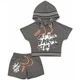 Футболка детская Blueland укороченная с шортами (2561-116G-gray) Blueland 2561-116G-gray 1033156 - изображение 1