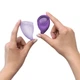 Набор менструальных чаш на 20 и 30 мл фиолетовая и сиреневая Fun Factory FUN CUP EXPLORE KIT 2 штуки - изображение 5