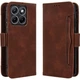 Чохол-книжка з кишеньками Deexe Wallet Stand для Motorola Edge 70 Fusion - Brown - зображення 1