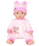Одежда для куклы Беби Борн / Baby Born 40 - 43 см комплект Sweet розовый велюровый с шапочкой 9068 - изображение 3
