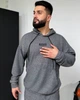 Спортивный костюм-двойка мужской из двунитки петля меланж: худи с капюшоном и брюки на резинке со шнурком повседневный весенне-летний G&M k-129207 50-52 Размер цвет графит - изображение 2