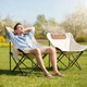 Раскладное туристическое кресло Folding Camping 40 х 40 х 67 см (214 C) Айвори - изображение 7
