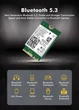 Сетевая карта Intel Wi-Fi 6E AX210 NGW модуль трехдиапазонный адаптер Bluetooth для ПД / Ноутбука (19125) - изображение 7