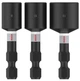 Набор ударных головок Bosch Pro Nutseter Impact (1/4", 8-13 мм, 50 мм, 3 шт) накидная головка 6-гранная (26823) - изображение 1