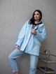 Женский тренч Рим LEO PRIDE 0192 52 (54) Голубой ( LP - 0192/3 N ) - изображение 10