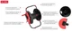 Котушка для шланга 1/2", 60 м, матеріали: PP, ABS, сталь INTERTOOL GE-3004 - зображення 2