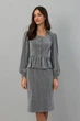 Жіночий костюм (кофта + спідниця) Nenka XL Графітовий (nenka3329-XL) - зображення 2
