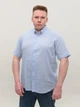 Сорочка чоловіча блакитна лляна літня 6503-06 3XL - зображення 1