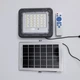 Потужний сонячний LED прожектор 100W (150 LED) з датчиком руху, пультом, IP65 - зображення 4