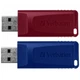 USB флеш накопичувач Verbatim 2x32GB Store'n'Go Slider Red/Blue USB 2.0 - зображення 3