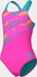 Купальник закритий для дівчат Arena LINES SWIMSUIT SWIM PRO BACK L рожевий, бірюзовий 164 см - зображення 6