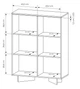 Комод высокий с подсветкой Perfect Home Семи / Semi 2D/104 2-дверный Боливар натуральный/капучино - изображение 7