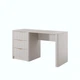 Стіл комп'ютерний, письмовий Perfect Home Ланте / Lante 3S/140 з 3 ящиками та золотими ручами Беж - зображення 3