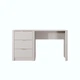 Стіл комп'ютерний, письмовий Perfect Home Ланте / Lante 3S/140 з 3 ящиками та золотими ручами Беж - зображення 4