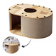 Картонная когтеточка-дралка, домик, лежак для кошек — 57x39,5x25 см KOT31 - изображение 4