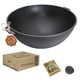 Казан чавунний Maysternya 8 л WOK діаметр 34 см чорний (690187) - зображення 1
