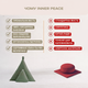 Набор для медитации Inner Peace: треугольная подушка + забутон, органический хлопок, Oeko-Tex Standard 100, - изображение 10