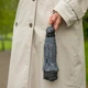 Жіноча парасолька Fulton L930 Mini Invertor-1 UV Black & Charcoal (Чорно-вугільний) - зображення 9
