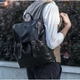 Чоловічий шкіряний рюкзак із клапаном Ashwood Leather Harvey Black - зображення 5