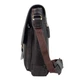 Тёмно-коричневая кожаная сумка через плечо А4 Ashwood Leather Benjamin Dark Brown - изображение 5