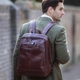 Мужской рюкзак кожаный Ashwood 8144 Brown (Коричневый) - изображение 7