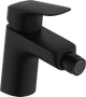 Cмеситель для гигиенического душа HANSGROHE Logis на биде однорычажный черный латунь с донным клапаном 71204670 - изображение 1