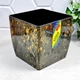 Вазон квадратный 16×16×15,5 см 2,7 л черный агат Stone Алеана - изображение 2
