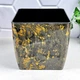 Вазон квадратный 16×16×15,5 см 2,7 л черный агат Stone Алеана - изображение 5