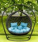 Кресло двухместное кокон Kompred 128/2 черный - изображение 1