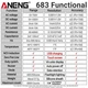 Цифровий мультиметр Aneng 683 з сенсорним екраном (TrueRMS, NCV) чорний - зображення 6