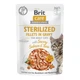 Brit Care Cat Sterilized вологий корм для котів 85 г - лосось та тунець - изображение 1