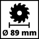Мініпила дискова (роторайзер), Einhell TC-CS 89 , 600 Вт, диски 89х10 мм, 7200 об/хв, набір дисків 3 шт - изображение 6