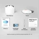 Поїлка-фонтан для котів Petkit EverSweet 3 Pro UVC 1,6 л- білий - изображение 6