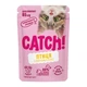 Вологий корм для котят Catch! 85 г - птах та овочі - зображення 1