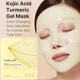 Осветляющая гидрогелевая маска с койевой кислотой и куркумой MEDICUBE Kojic Acid Turmeric Brightening Gel Mask 1 шт - изображение 4