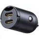 Автомобільний зарядний пристрій Baseus Tiny Star Mini Car Charger 2Type-C 30W C00035001121-03 Black - зображення 4