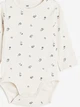 Боди H&M 62см бежево черный 27101171574 - изображение 2