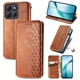 Чохол Deexe Rhombus Wallet для Motorola Edge 70 Fusion - Brown - зображення 1