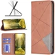 Чохол-книжка з кишеньками UniCase Geometric Pattern для Motorola Edge 70 Fusion - Brown - зображення 4