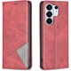 Чехол-книжка с карманами UniCase Geometric Pattern для TECNO Camon 50 Pro - Red - изображение 1