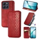 Чохол Deexe Rhombus Wallet для Motorola Edge 70 Fusion - Red - зображення 1