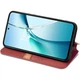 Чохол Deexe Rhombus Wallet для Motorola Edge 70 Fusion - Red - зображення 4