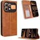 Чехол-книжка Deexe Retro Style для Infinix Note 60 / 60 Pro - Brown - изображение 1