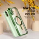 Чохол Wave Premium Metal Shining case with MagSafe (TPU) для Apple iPhone 17 6.3" Green - изображение 3