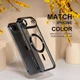 Чохол Wave Premium Metal Shining case with MagSafe (TPU) для Apple iPhone 17 Air 6.5" Black - зображення 5