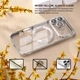 Чохол Wave Premium Metal Shining case with MagSafe (TPU) для Apple iPhone 17 Pro 6.3" Silver - изображение 4