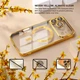 Чохол Wave Premium Metal Shining case with MagSafe (TPU) для Apple iPhone 17 Pro Max 6.9” Gold - зображення 6
