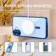 Чохол Wave Premium Metal Shining case with MagSafe (TPU) для Apple iPhone 17 6.3" Midnight Blue - зображення 2
